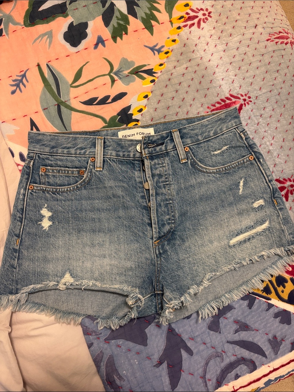 Denim Forum The Ex-Boyfriend Hi-Rise Denim Short